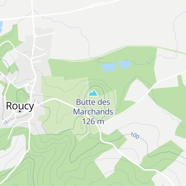 Map of Butte des Marchands