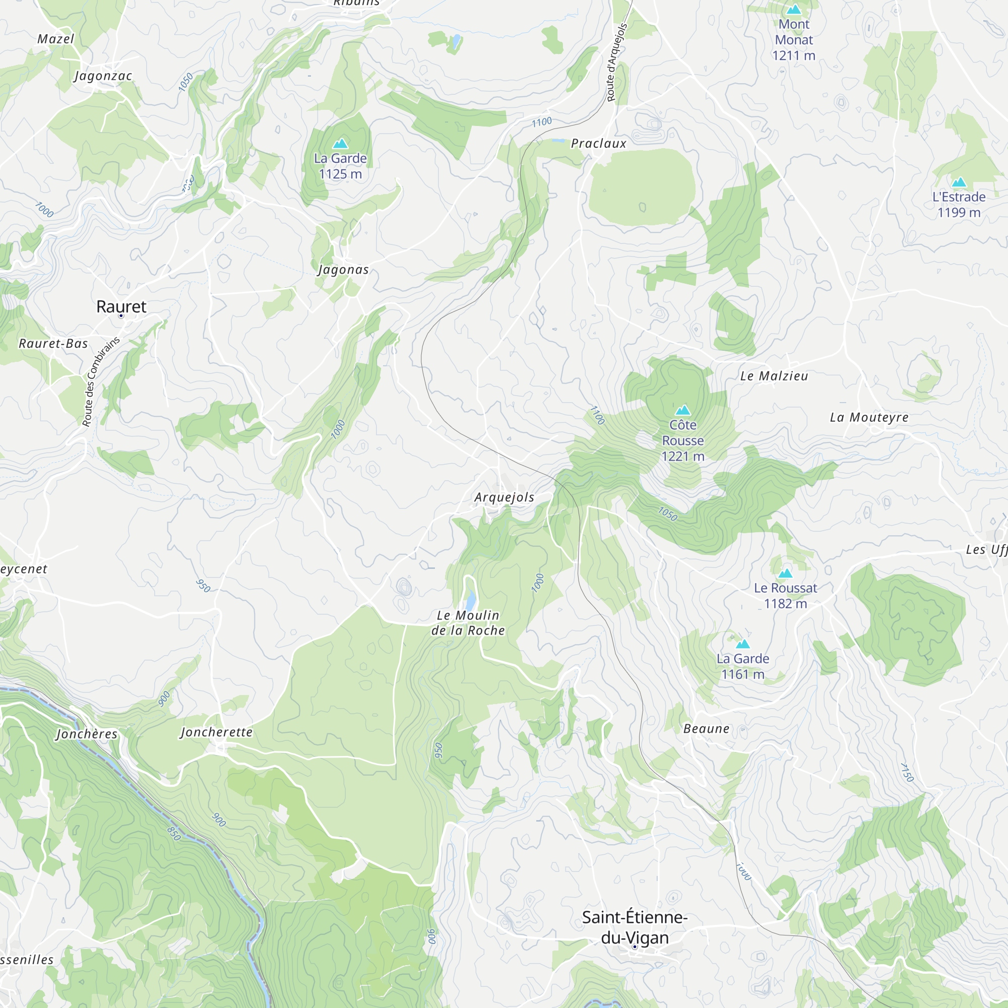 Cabane pour randonneurs map