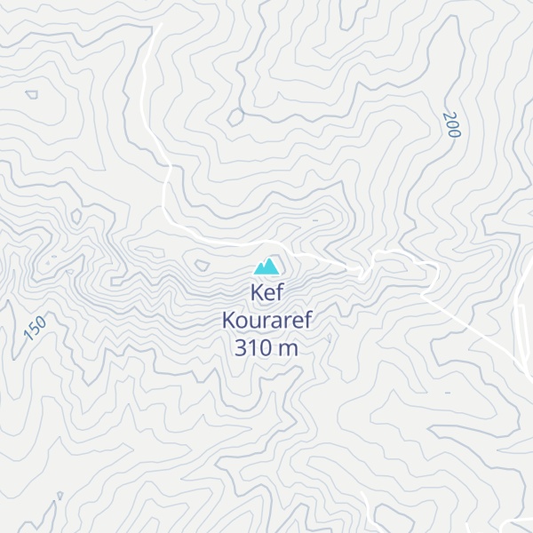 Map of Kef Kouraref