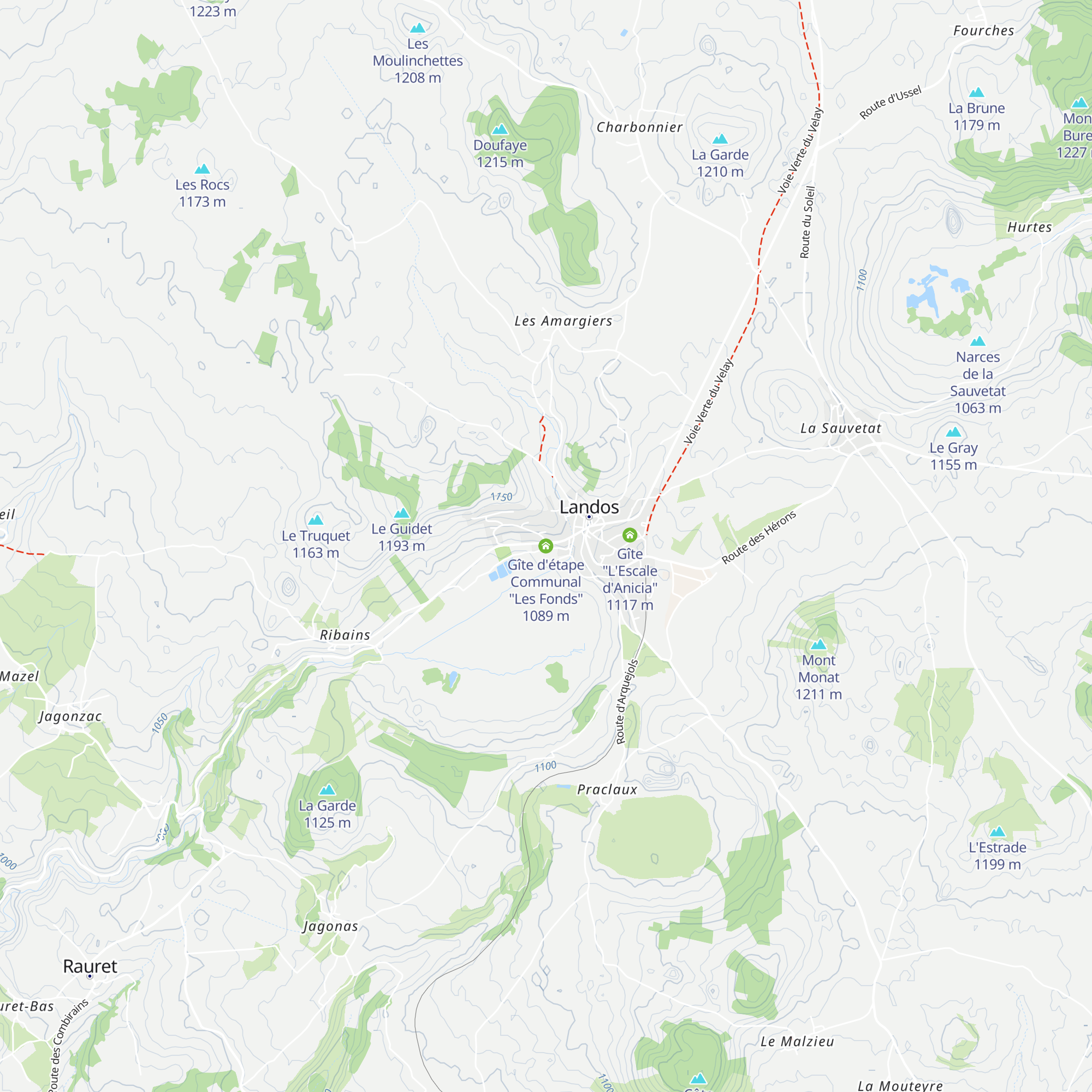 Gîte d'étape Communal "Les Fonds" map