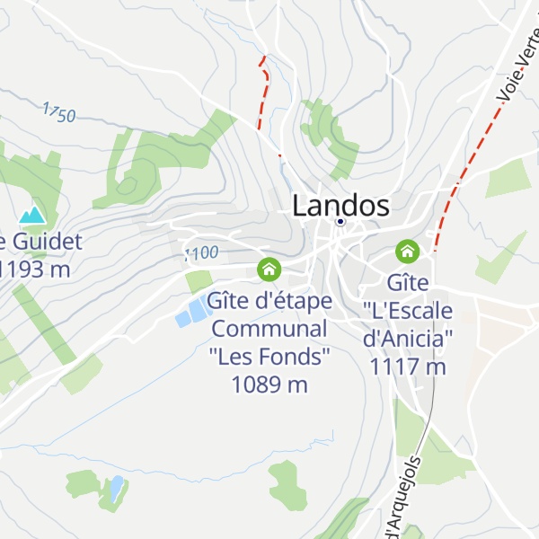 Map of Gîte d'étape Communal "Les Fonds"
