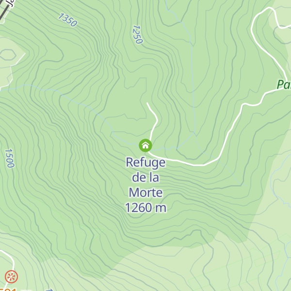 Map of Refuge de la Morte