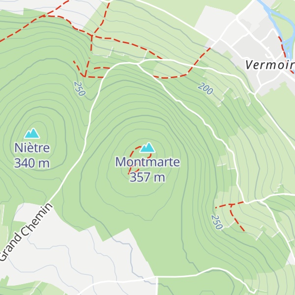 Map of Montmarte