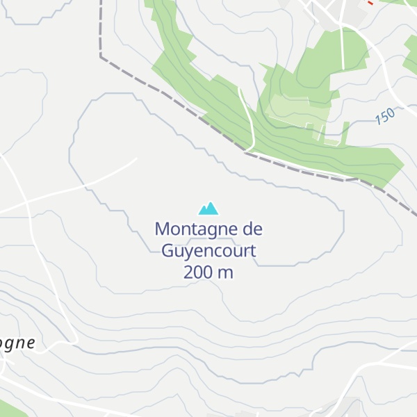 Map of Montagne de Guyencourt