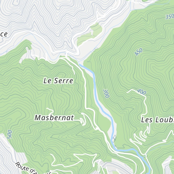 Map of Le Mas Stevenson