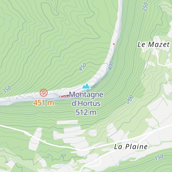 Map of Montagne d'Hortus
