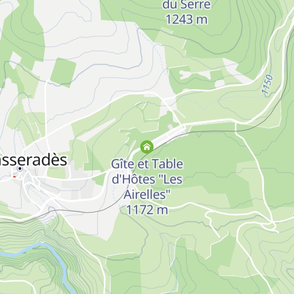 Map of Gîte et Table d'Hôtes "Les Airelles"