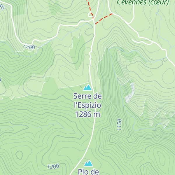 Map of Serre de l'Espizio