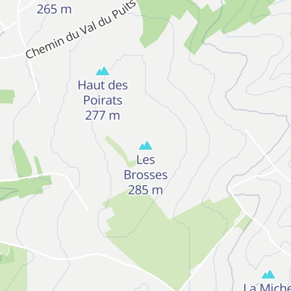 Map of Les Brosses