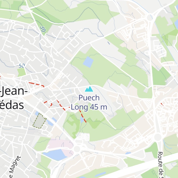 Map of Puech Long