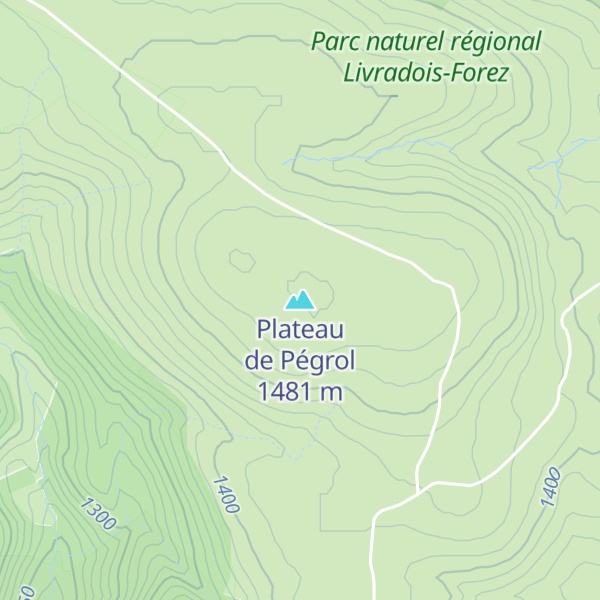 Map of Plateau de Pégrol