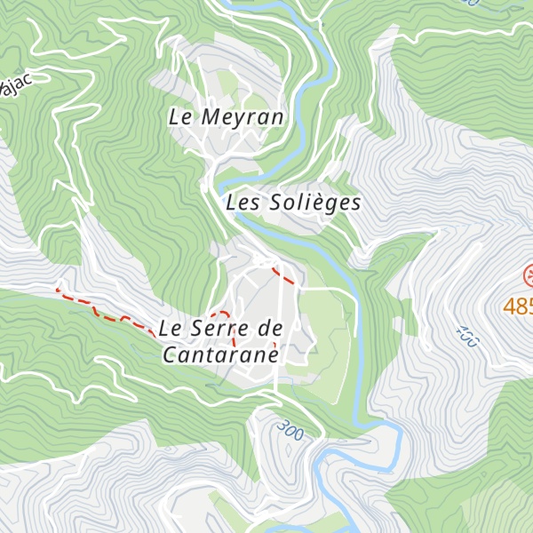 Map of Gîte d'étape Las Catoussieire