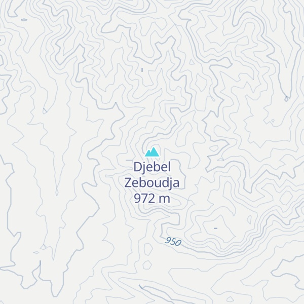 Map of Djebel Zeboudja