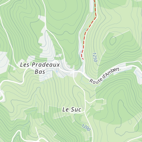 Map of Gîte d’étape des Pradeaux