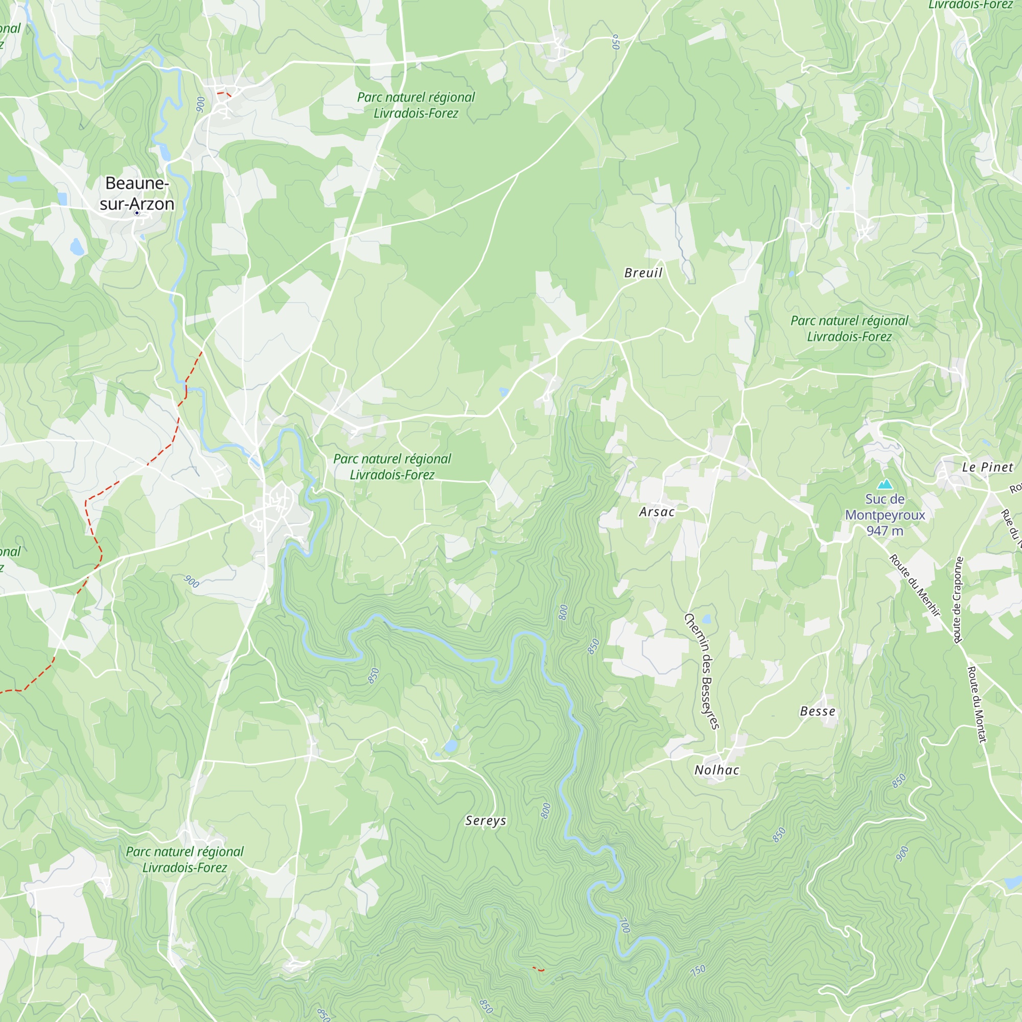 Chatardon map