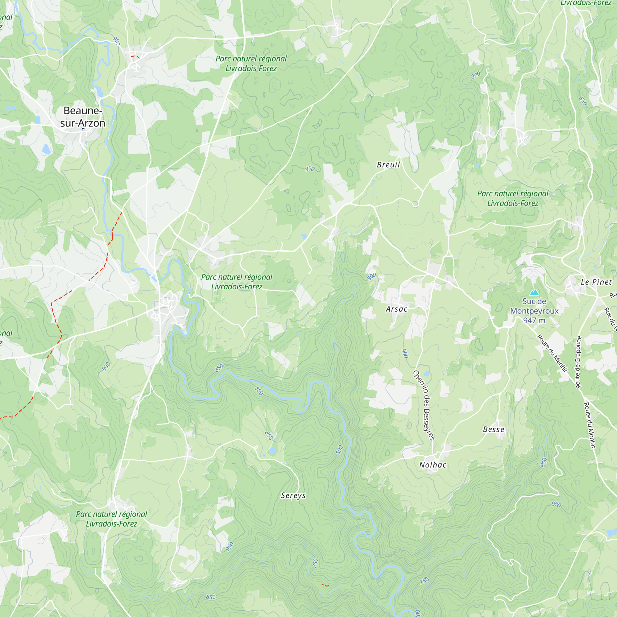 Chatardon map