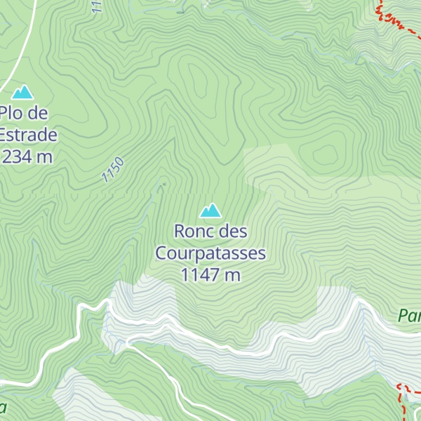 Map of Ronc des Courpatasses