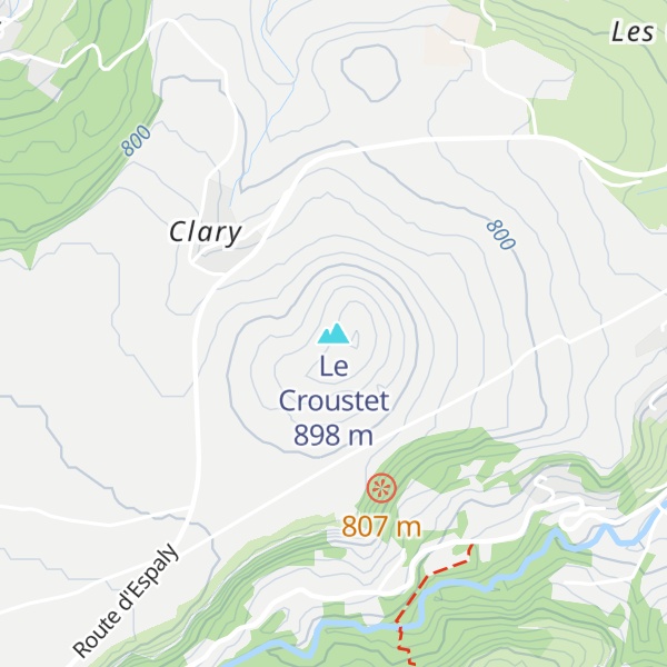Map of Le Croustet