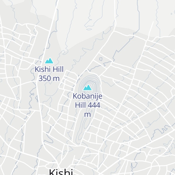 Map of Kobanije Hill