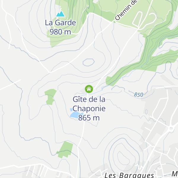 Map of Gîte de la Chaponie