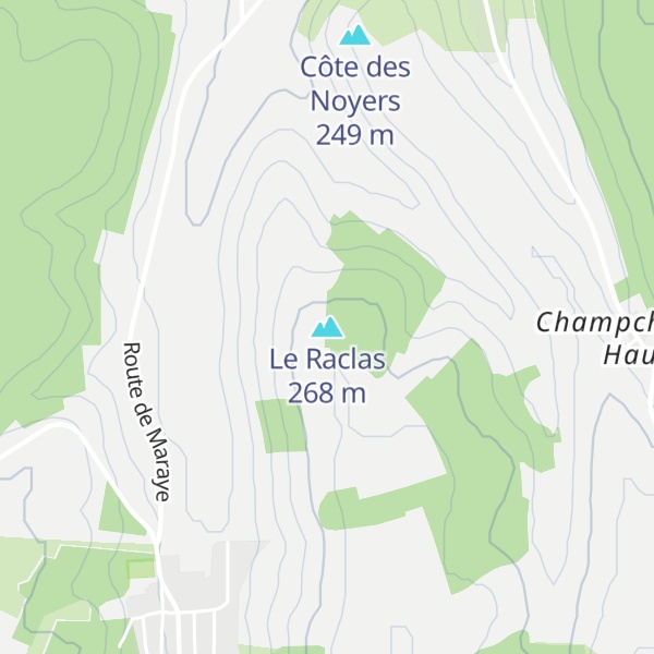 Map of Le Raclas