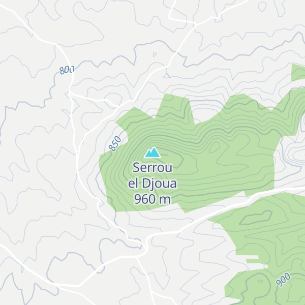 Map of Serrou el Djoua
