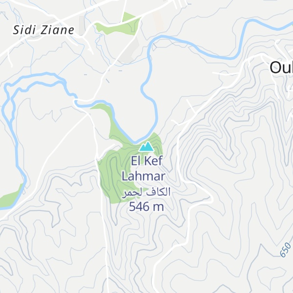 Map of El Kef Lahmar ⴻⵍⴽⴰⴼ ⴰⵣⴻⴴⴰⵔ الكاف لحمر