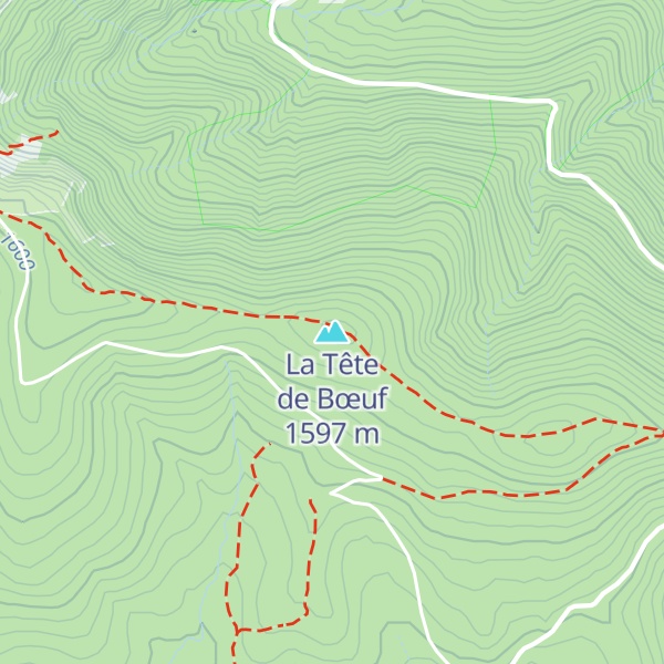 Map of La Tête de Bœuf