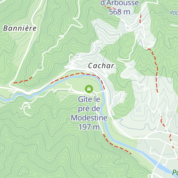 Map of Gîte le pré de Modestine