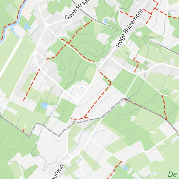 Map of Denderoordberg / Grooten-Buizemont