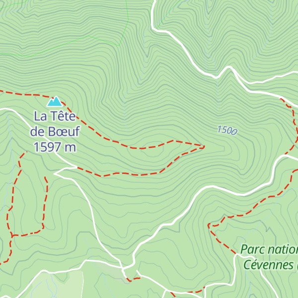 Map of Tête de Bœuf