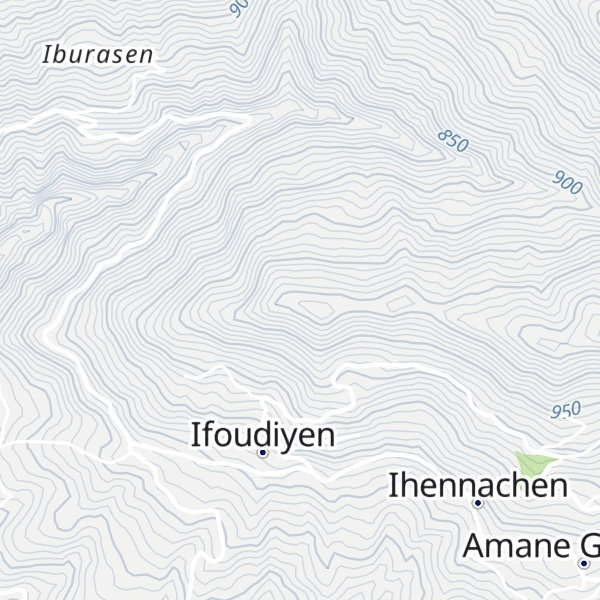 Map of Adrar n Ifudiyen