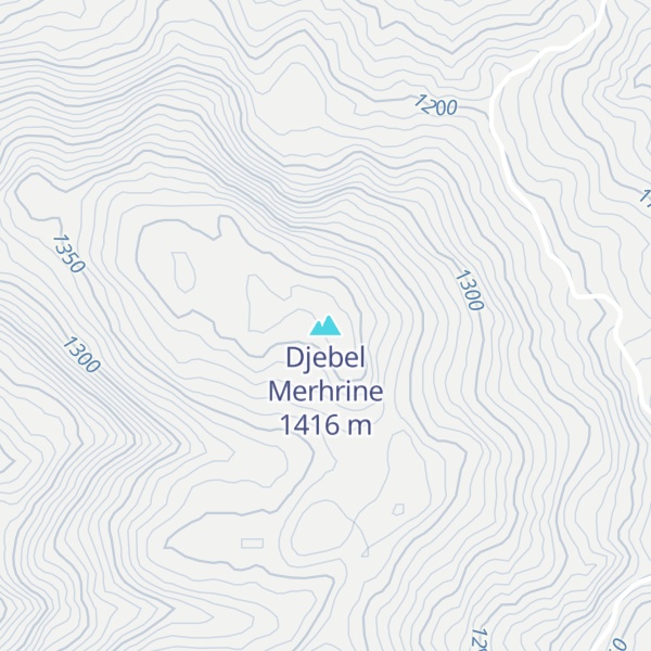 Map of Djebel Merhrine