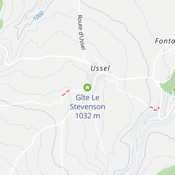 Map of Gîte Le Stevenson