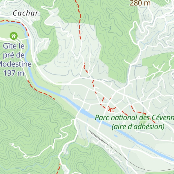Map of Gîte du Stevenson