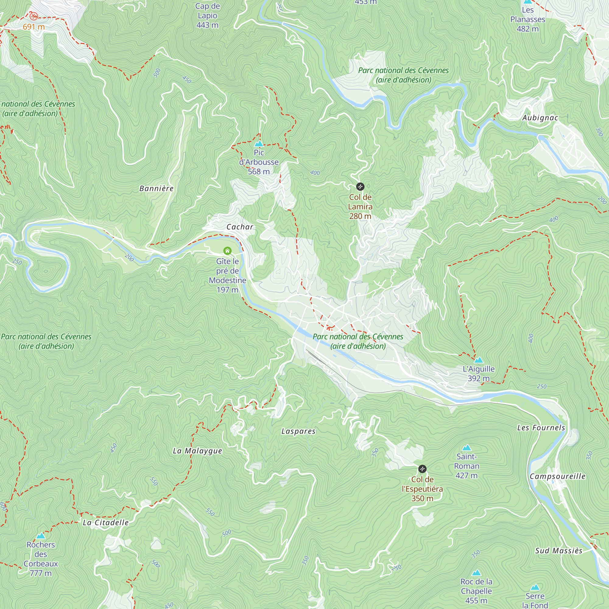 Gîte du Stevenson map
