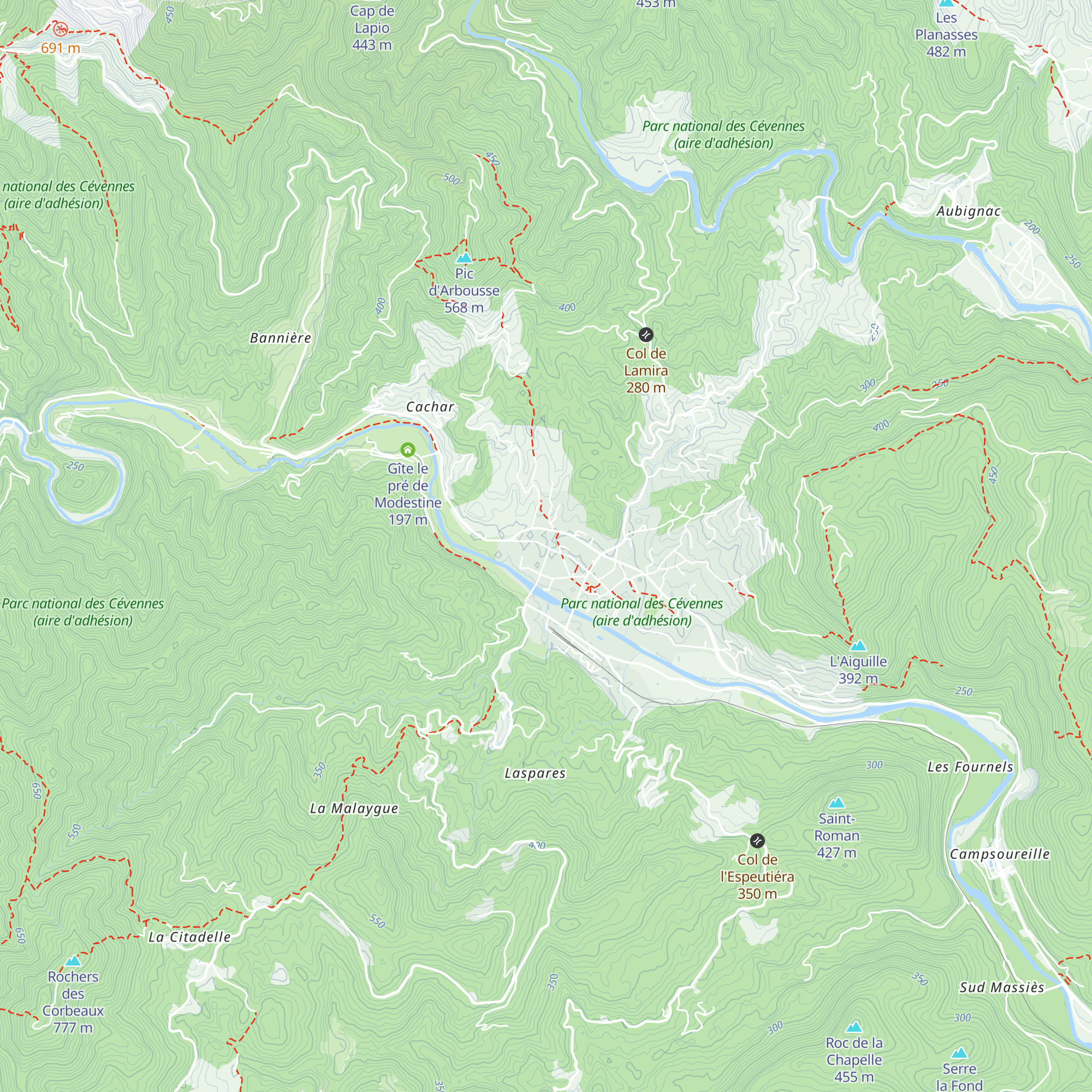 Gîte du Stevenson map