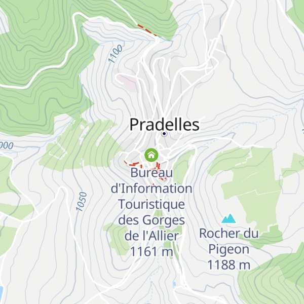Map of Gîte et Restaurant "Resto-Rando Le Passage"