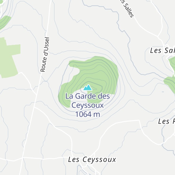 Map of La Garde des Ceyssoux