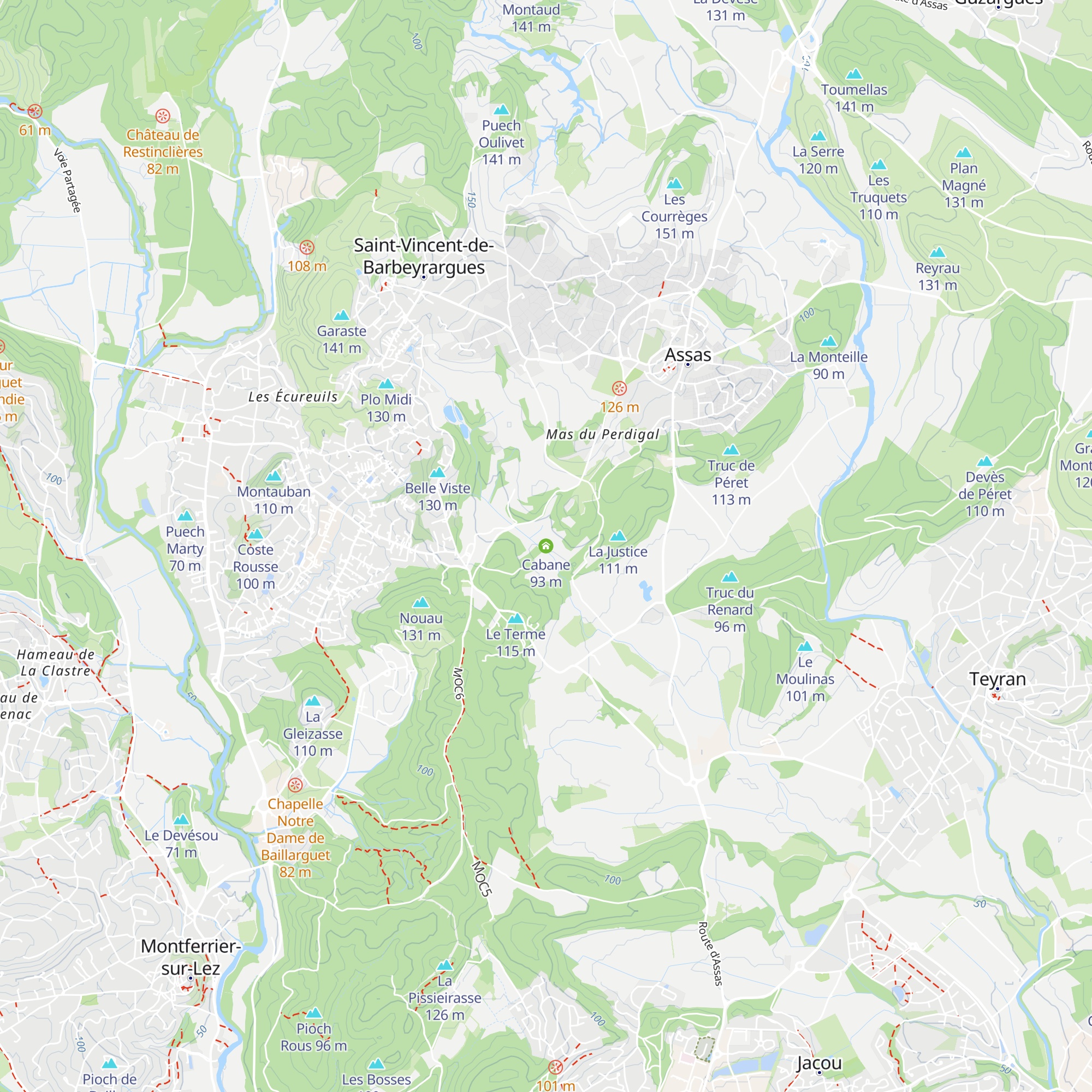 Cabane map
