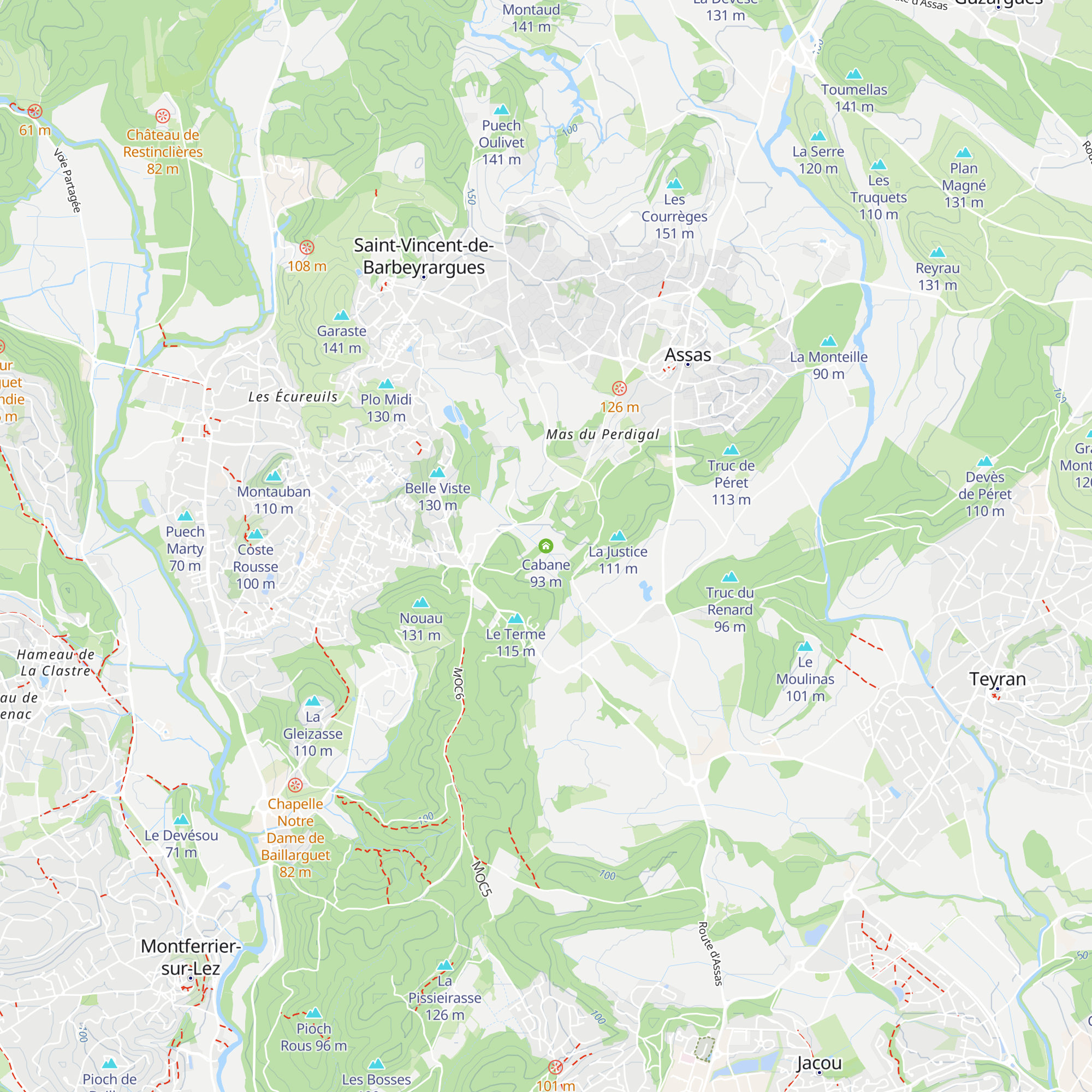 Cabane map