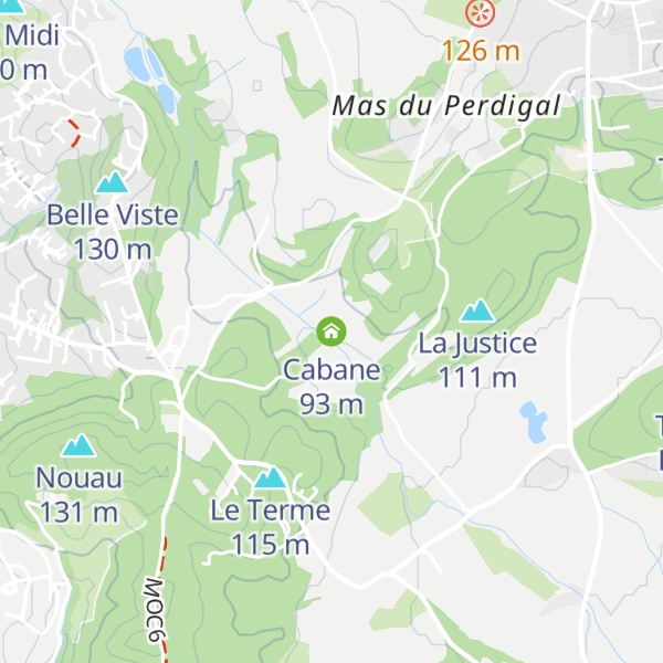 Map of Cabane