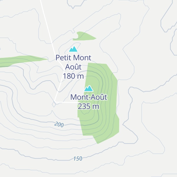 Map of Mont-Août
