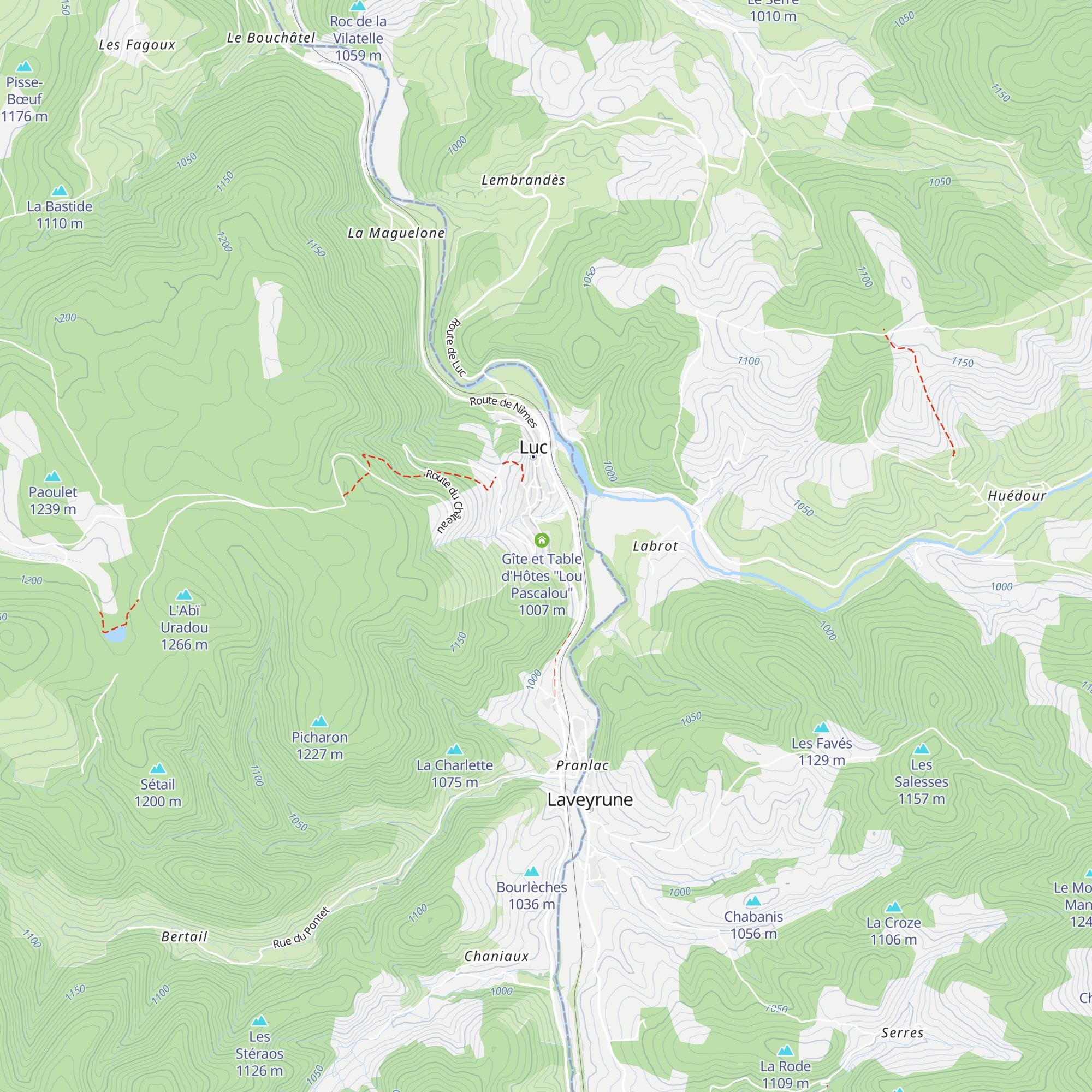 Gîte et Table d'Hôtes "de la Huchette" map