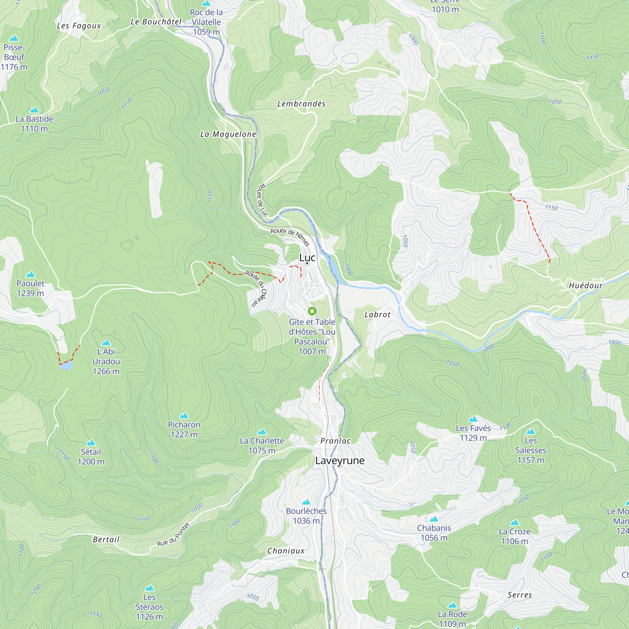 Gîte et Table d'Hôtes "de la Huchette" map