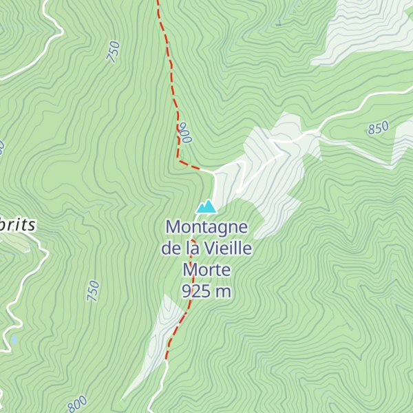 Map of Montagne de la Vieille Morte