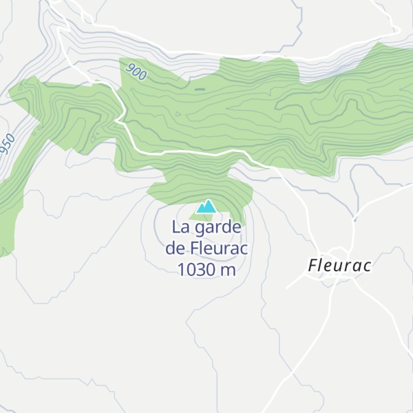 Map of La garde de Fleurac