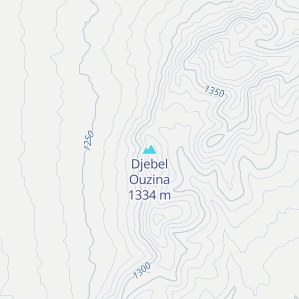 Map of Djebel Ouzina