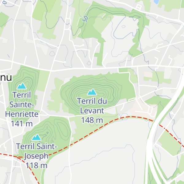 Map of Terril du Levant