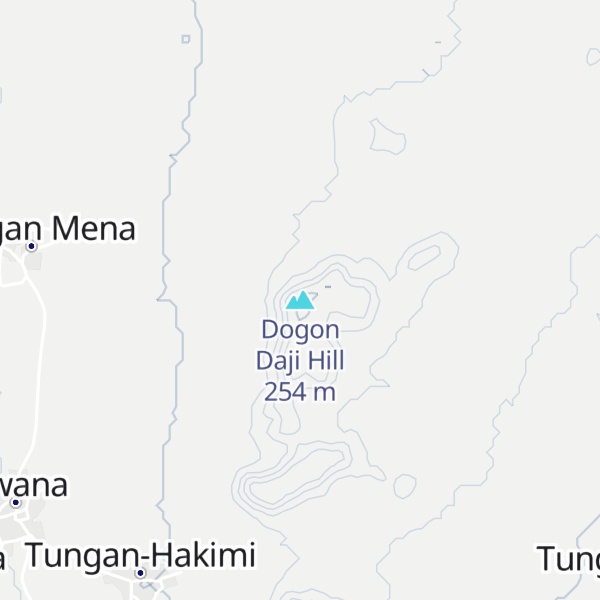 Map of Dogon Daji Hill